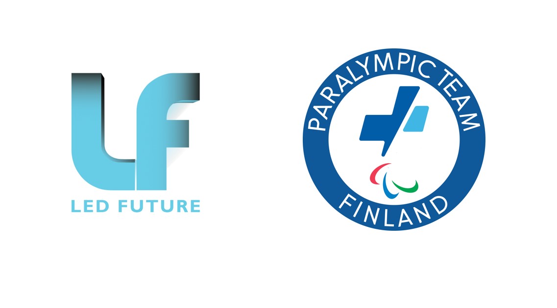 LED Futuren ja Suomen Paralympiajoukkueen logot