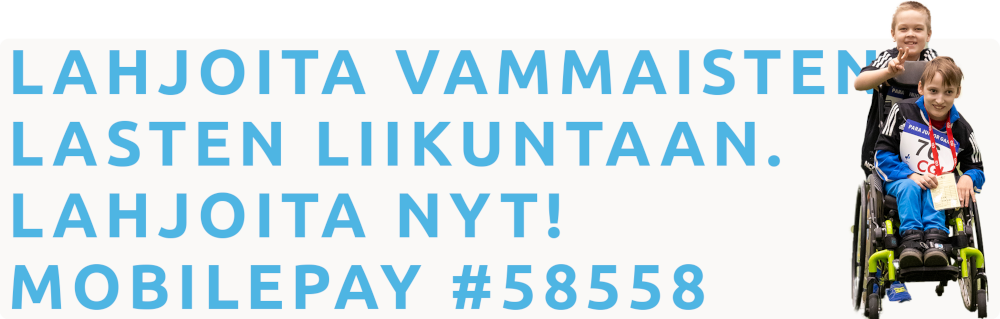 Lahjoita vapaavalintainen summa MobilePay lyhytnumerolla 58558